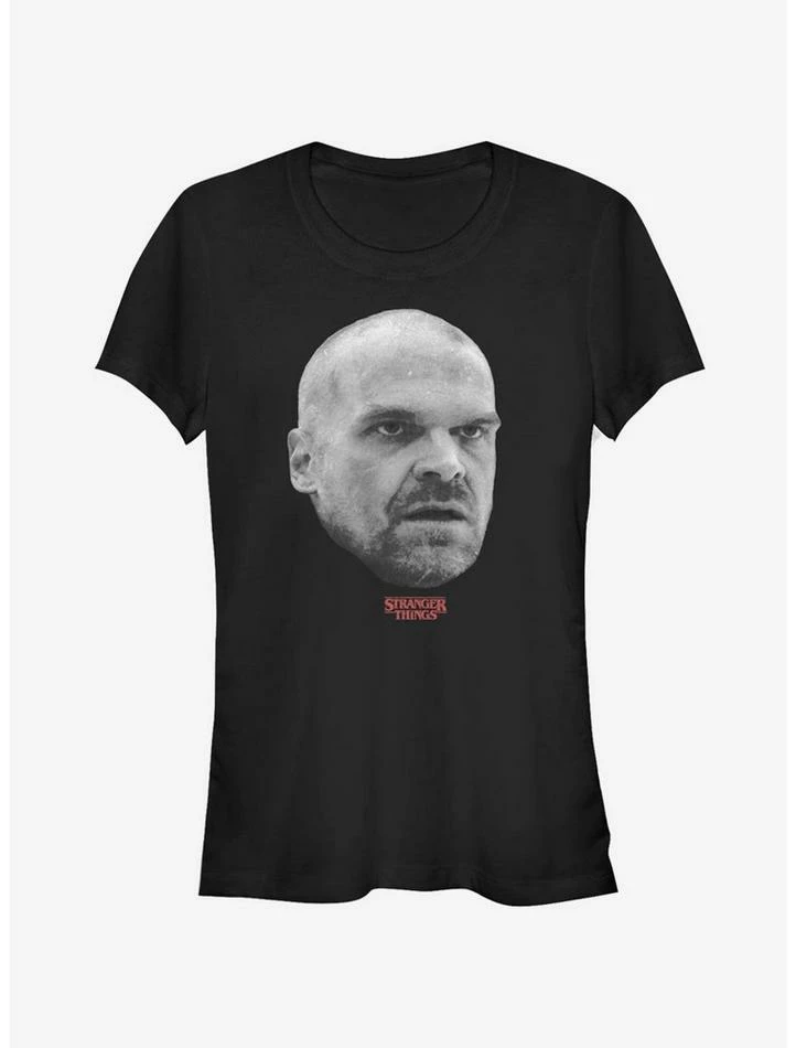 Discount ๐ Stranger Things Hopper Head ๐ง Girls T-Shirt ๐ 1 Discount ๐ Stranger Things Hopper Head ๐ง Girls T-Shirt ๐