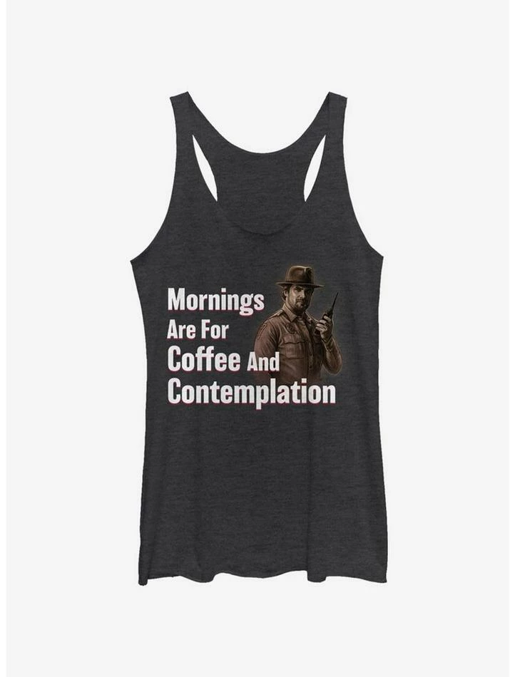 Cheapest ๐ Stranger Things Coffee and Contemplation Chief Hopper ๐ง Girls Tank ๐ 1 Cheapest ๐ Stranger Things Coffee and Contemplation Chief Hopper ๐ง Girls Tank ๐