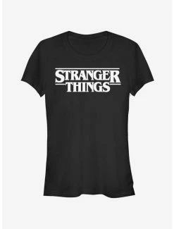 Deals ✔️ Stranger Things Logo 👧 Girls T-Shirt 😀