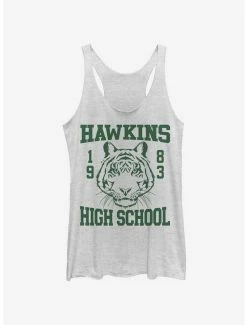 Cheapest 🎉 Stranger Things Hawkins High Tiger 1983 👧 Girls Tank Top 🔥