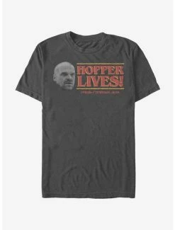 Cheap 🧨 Stranger Things Hopper Lives Head T-Shirt 💯