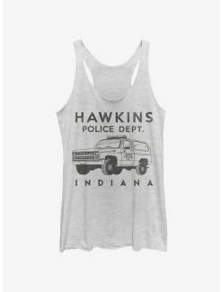 Hot Sale 🎁 Stranger Things Hawkins Police Auto 👧 Girls Tank Top 🧨