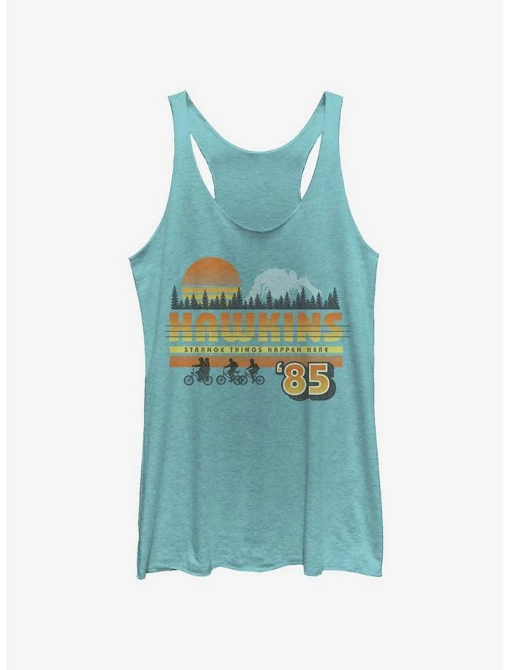 Budget ๐ Stranger Things Hawkins Vintage Sunset ๐ง Girls Tank Top ๐ฅ 1 Budget ๐ Stranger Things Hawkins Vintage Sunset ๐ง Girls Tank Top ๐ฅ