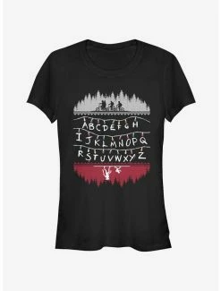 Buy 😉 Stranger Things Alphabet Lights 👧 Girls T-Shirt ❤️