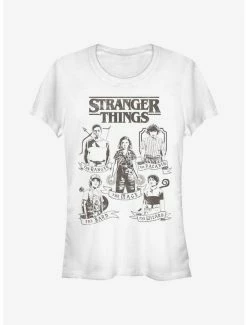 Discount 🔔 Juniors Tee - DnD Classes - WHITE 😀