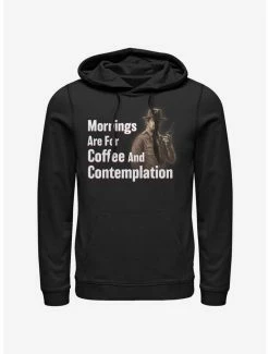 Cheap 💯 Stranger Things Coffee and Contemplation Chief Hopper Hoodie 😉