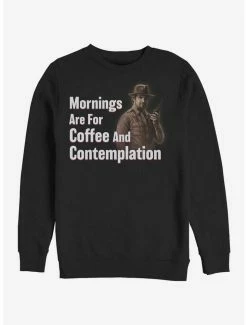 Flash Sale 🤩 Stranger Things Coffee and Contemplation Hopper Crew Sweatshirt 🎁