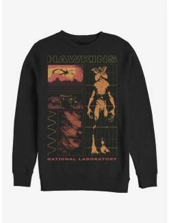 Hot Sale 💯 Stranger Things Hawkins Lab Demogorgon Crew Sweatshirt 🌟