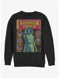 Outlet 🤩 Stranger Things Comic Cover Crew Sweatshirt 🎉