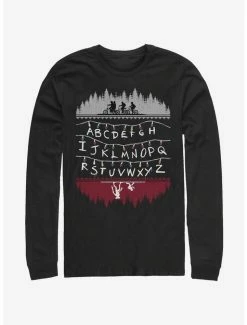 Best Pirce 👏 Stranger Things Alphabet Lights Long-Sleeve T-Shirt 😉