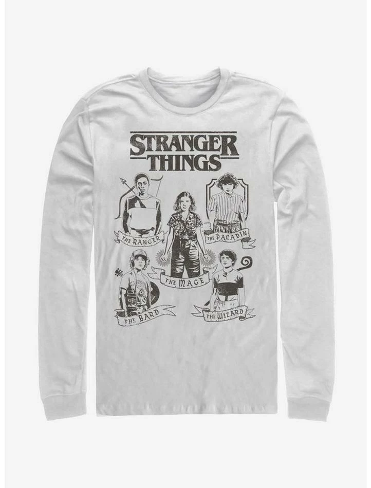 New ๐งจ Stranger Things Dungeons and Dragons Classes Long-Sleeve T-Shirt ๐ 1 New ๐งจ Stranger Things Dungeons and Dragons Classes Long-Sleeve T-Shirt ๐