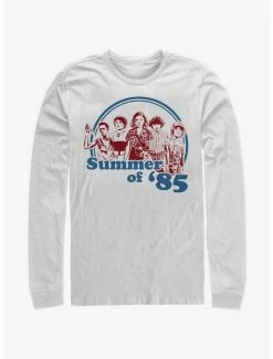 Flash Sale 🎉 Stranger Things Group 🌞 Summer of 85 Long-Sleeve T-Shirt ✔️