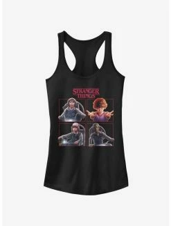 Best Pirce 🎉 Stranger Things Cast Box Up 👧 Girls Tank 😉