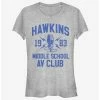Discount ❤️ Stranger Things Hawkins A.V. Club 👧 Girls T-Shirt 🎉
