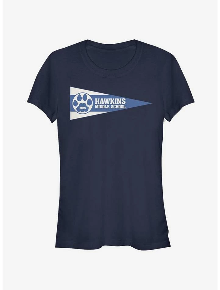 Coupon π Stranger Things Hawkins Pennant Flag π§ Girls T-Shirt π€© 1 Coupon π Stranger Things Hawkins Pennant Flag π§ Girls T-Shirt π€©