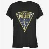 Cheap 🛒 Stranger Things Hawkins Police Seal 👧 Girls T-Shirt 🎉