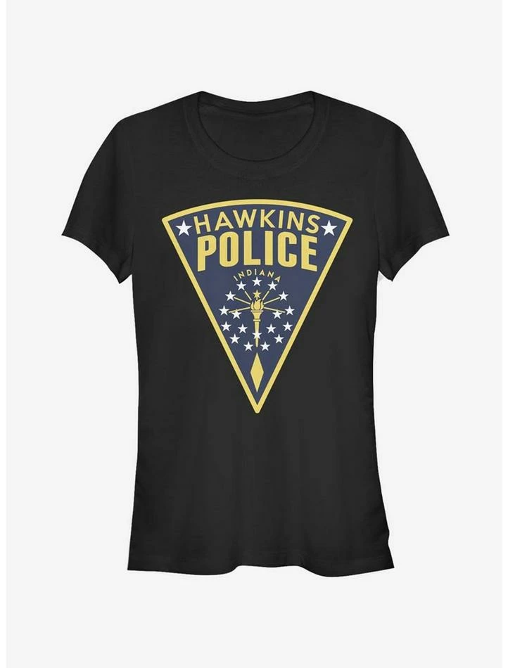 Cheap ๐ Stranger Things Hawkins Police Seal ๐ง Girls T-Shirt ๐ 1 Cheap ๐ Stranger Things Hawkins Police Seal ๐ง Girls T-Shirt ๐