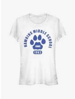 Top 10 ✨ Stranger Things Hawkins Cubs Paw Emblem 👧 Girls T-Shirt ⭐
