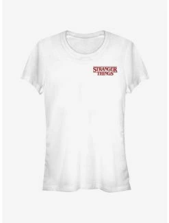 Cheap 🥰 Stranger Things Chest Logo 👧 Girls T-Shirt 🥰