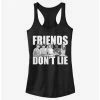 Discount ⌛ Stranger Things Cast Friends Don't Lie 👧 Girls Tank 🥰