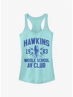 Deals 💯 Stranger Things Hawkins A.V. Club 👧 Girls Tank 😀