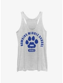 Hot Sale ✨ Stranger Things Hawkins Cubs Paw Emblem 👧 Girls Tank 🧨