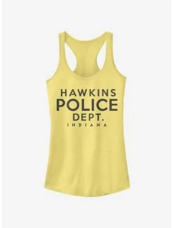 Outlet 😀 Stranger Things Hawkins Police Department 👧 Girls Tank 🛒