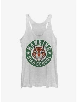 Deals 👍 Stranger Things Hawkins High Tiger Emblem 👧 Girls Tank 🧨