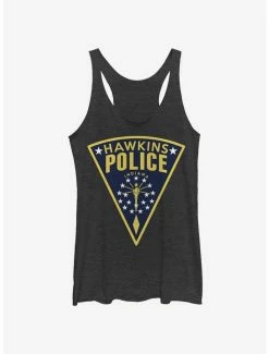 Brand new 🔔 Stranger Things Hawkins Police Seal 👧 Girls Tank 🔔