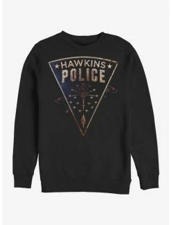 Buy 🛒 Stranger Things Hawkins Police Rats Crew Sweatshirt ✔️