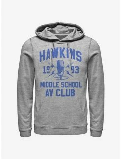 Buy 🤩 Stranger Things Hawkins A.V. Club Hoodie 🔔