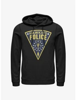 Budget 👍 Stranger Things Hawkins Police Seal Hoodie 🎉