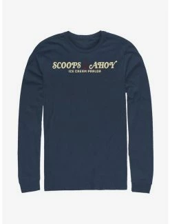Top 10 🥰 Stranger Things Scoops Ahoy Long-Sleeve T-Shirt ✨