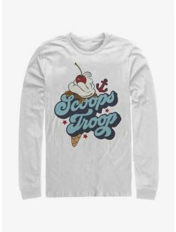 Best reviews of 🔔 Stranger Things Scoops Troop Ice Cream Long-Sleeve T-Shirt ⌛