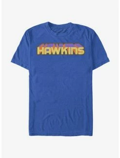 Hot Sale 🌟 Stranger Things Hawkins 3D Text T-Shirt 💯