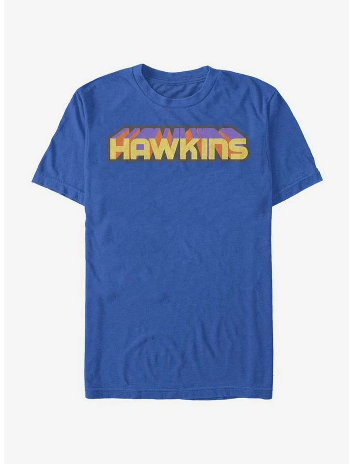 Hot Sale 🌟 Stranger Things Hawkins 3D Text T-Shirt 💯 1 Hot Sale 🌟 Stranger Things Hawkins 3D Text T-Shirt 💯