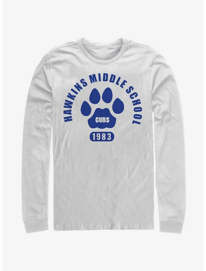 Wholesale ๐ฅฐ Stranger Things Hawkins Cubs Paw Emblem Long-Sleeve T-Shirt ๐ 1 Wholesale ๐ฅฐ Stranger Things Hawkins Cubs Paw Emblem Long-Sleeve T-Shirt ๐