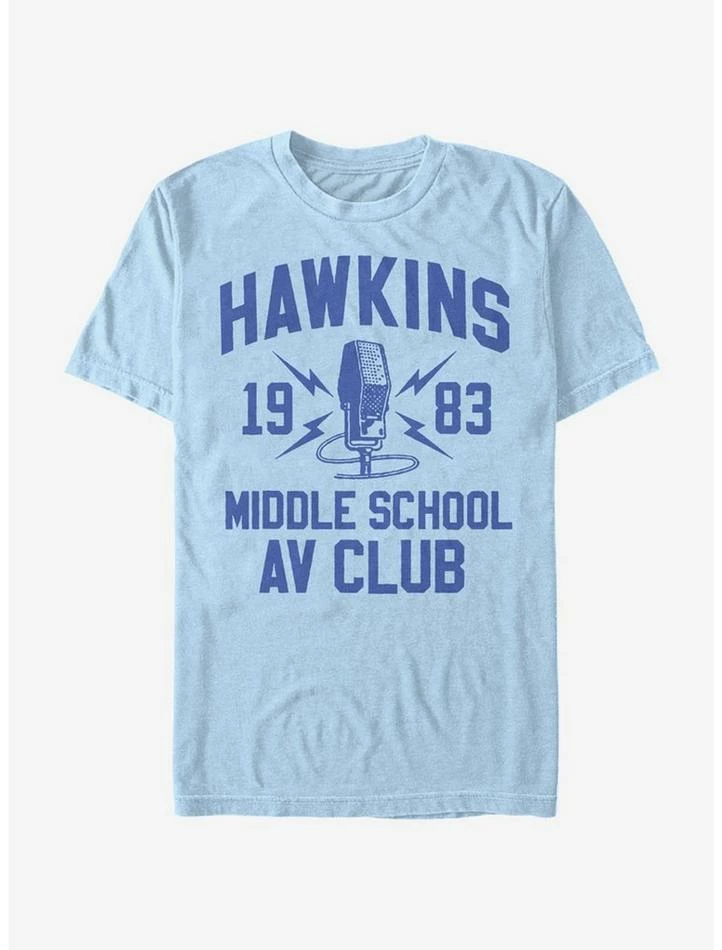 Top 10 🎁 Stranger Things Hawkins A.V. Club T-Shirt 🎉 1 Top 10 🎁 Stranger Things Hawkins A.V. Club T-Shirt 🎉