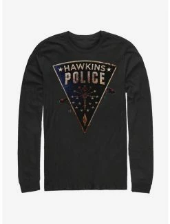 Best deal 🧨 Stranger Things Hawkins Police Rats Long-Sleeve T-Shirt 🎁