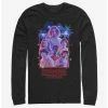 Best Sale 😀 Stranger Things Group Fireworks Long-Sleeve T-Shirt 🔔
