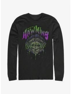 Coupon 😀 Stranger Things Welcome To Hawkins Long-Sleeve T-Shirt 🥰