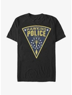 Hot Sale 😉 Stranger Things Hawkins Police Seal T-Shirt 🎉