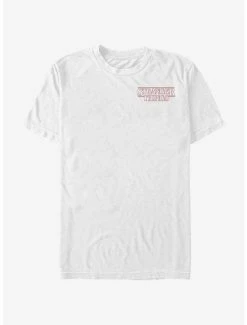Buy 🤩 Stranger Things Stranger Red Outline Pocket T-Shirt 🎁