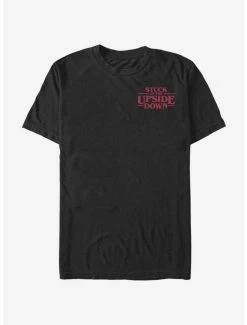 Outlet 🔔 Stranger Things Upside Down Pocket T-Shirt 😉