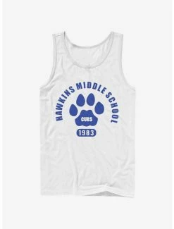 Buy 😉 Stranger Things Hawkins Cubs Paw Emblem Tank 🎉