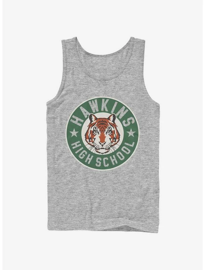 Cheapest π Stranger Things Hawkins High Tiger Emblem Tank π 1 Cheapest π Stranger Things Hawkins High Tiger Emblem Tank π