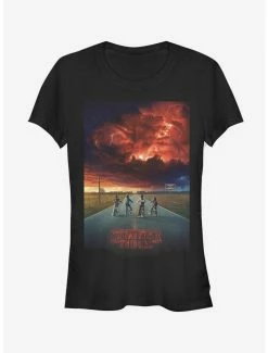 Flash Sale 🔥 Stranger Things Demogorgon Cloud Poster 👧 Girls T-Shirt 🛒