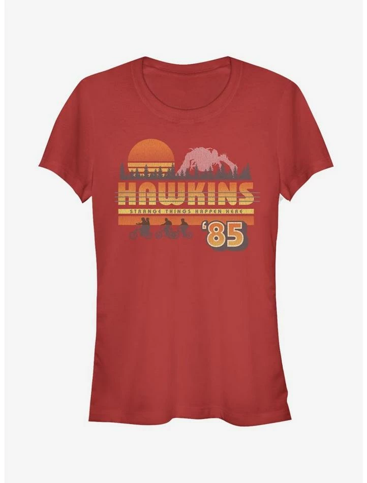 Outlet π Stranger Things Hawkins Vintage Sunsnet π§ Girls T-Shirt π 1 Outlet π Stranger Things Hawkins Vintage Sunsnet π§ Girls T-Shirt π