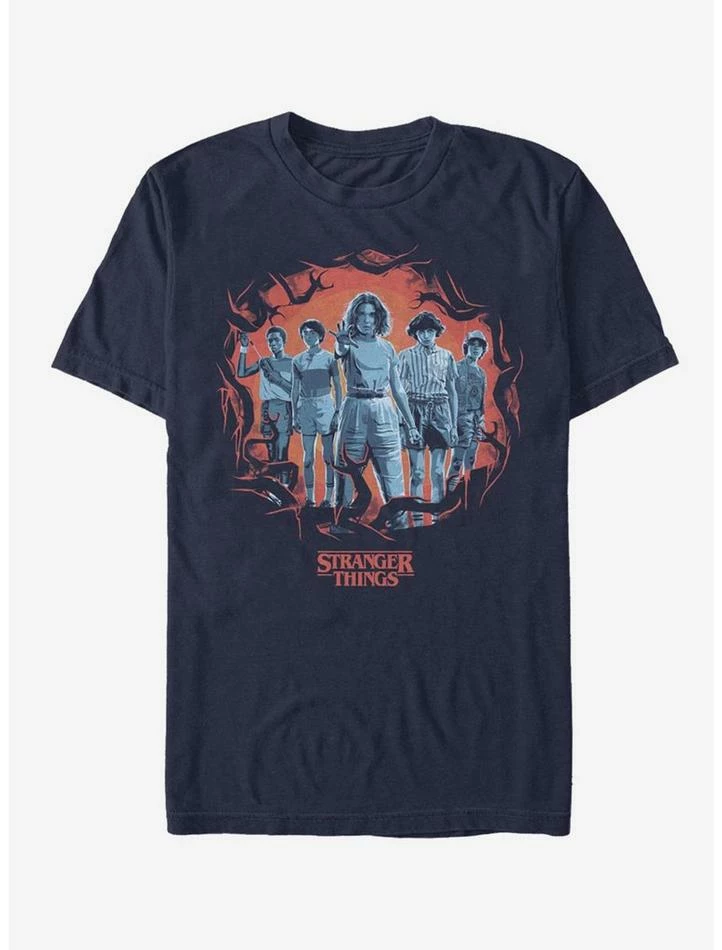 Hot Sale 💯 Stranger Things Tonal Eleven Group Pose T-Shirt ⌛ 1 Hot Sale 💯 Stranger Things Tonal Eleven Group Pose T-Shirt ⌛