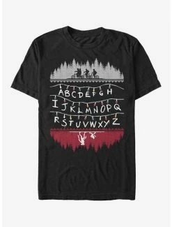 Best Sale 🌟 Extra Soft Stranger Things Alphabet Lights T-Shirt 🎁